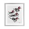 Stupell Industries Zebra Stampede with Ribbons Framed Print Under Glass, design by Hillary Holt